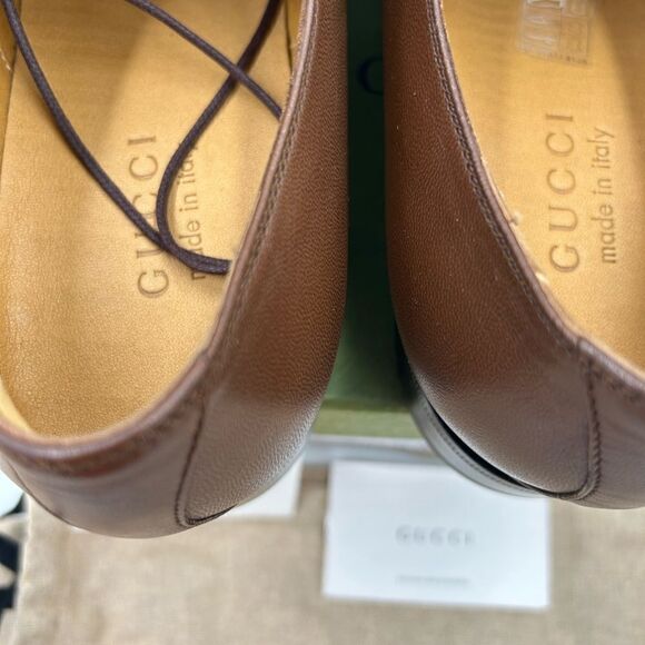 Men’s Gucci Leather, Oxford size 10 made in Italy main image 5